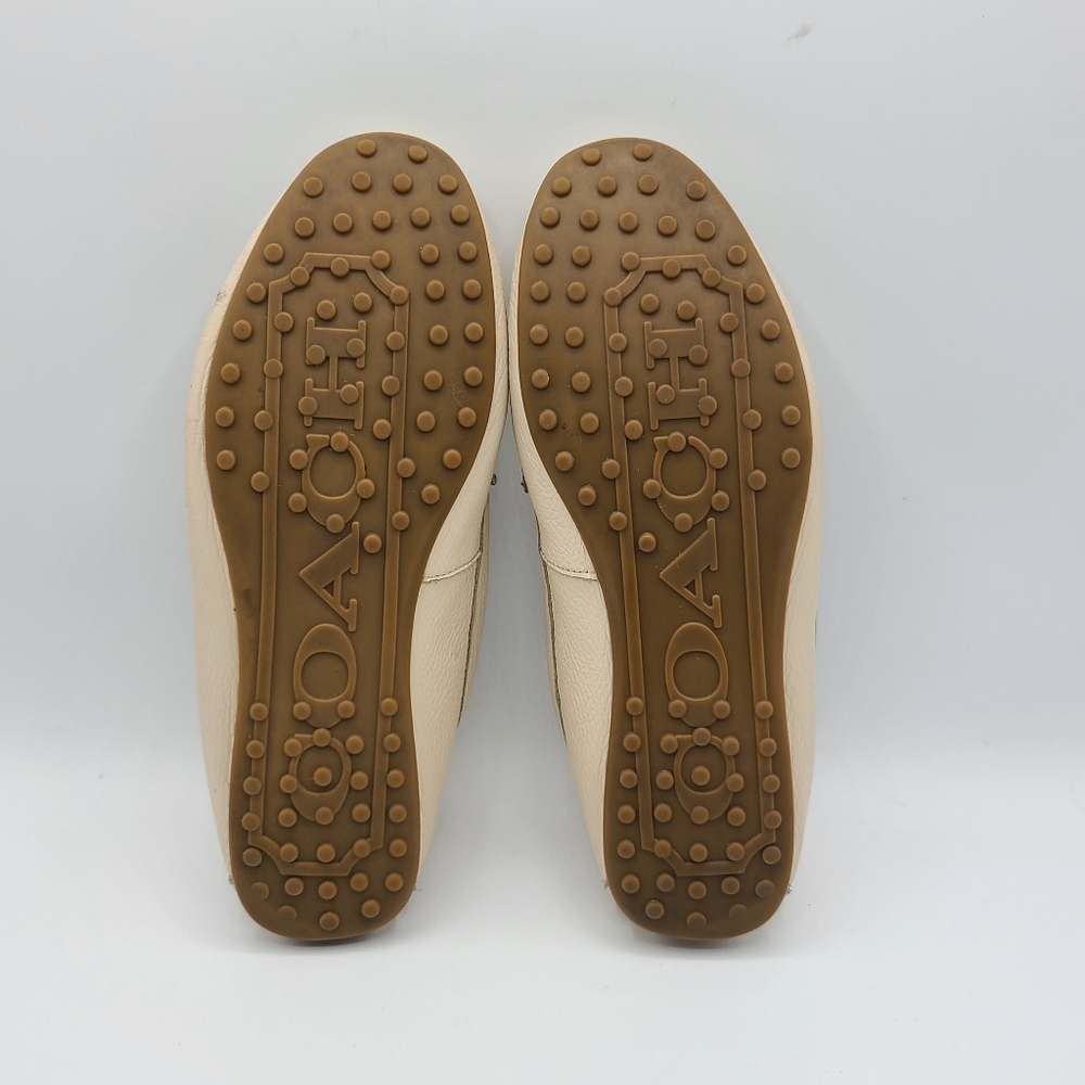 Coach Fredrica Loafers Flats Size 6.5 Leather Driving Moccasin - Picture 10 of 14